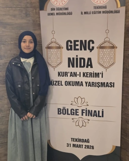 Kur&rsquo;an-ı Kerim&rsquo;i G&uuml;zel Okuma Yarışmasında b&ouml;lge birincisi oldu
