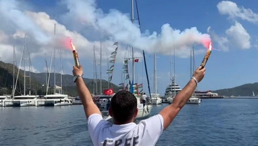 K&uuml;resel Sumud Filosu Marmaris&rsquo;ten Gazze&rsquo;ye hareket etti