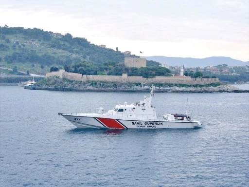 Kuşadası&rsquo;nda Sahil G&uuml;venlik botu ziyarete a&ccedil;ılıyor
