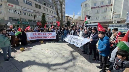 K&uuml;tahya&rsquo;da İsrail&rsquo;in Filistinli esirleri hedef alan idam cezası yasasına tepki
