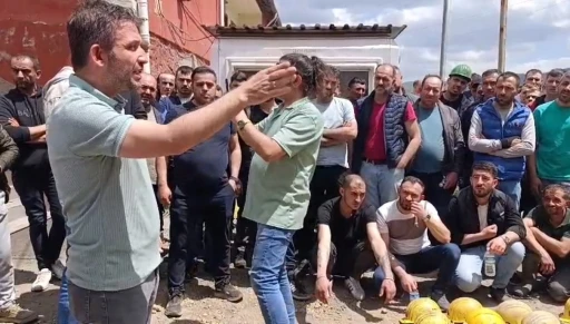K&uuml;tahya&rsquo;da maden iş&ccedil;ileri ile firma yetkilileri arasında gerginlik

