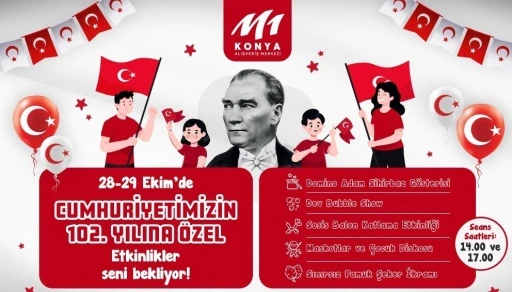 M1 Konya AVM’DE Cumhuriyet’in 102’nci yılı coşkuyla kutlanıyor