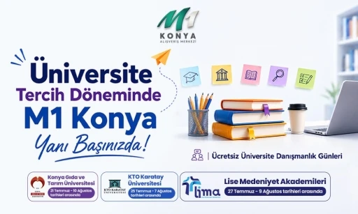 M1 Konya AVM&rsquo;den &uuml;niversite adaylarına &uuml;cretsiz tercih danışmanlığı desteği
