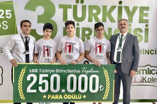 Malatya Çamlıca Koleji Türkiye birincilikleriyle gururlandırdı
