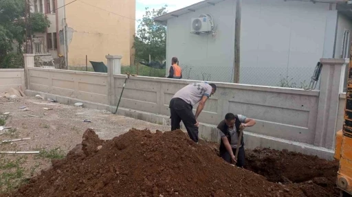 Malatya&rsquo;da altyapı &ccedil;alışmasında doğalgaz borusu patladı
