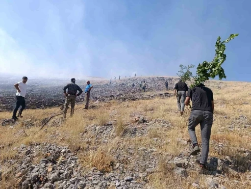 Malatya&rsquo;da anız yangını
