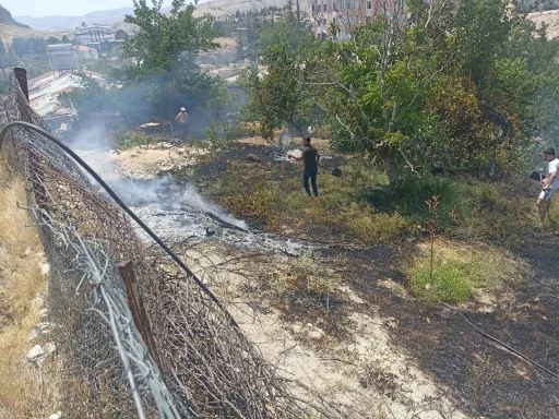 Malatya’da bahçe yangını
