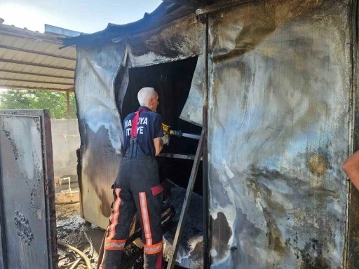 Malatya’da konteyner yangını
