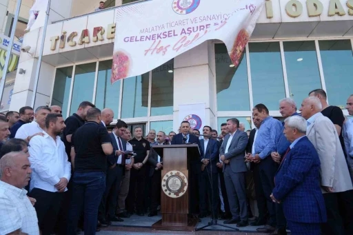 Malatya TSO&rsquo;dan birlik beraberlik mesajı y&uuml;kl&uuml; aşure buluşması
