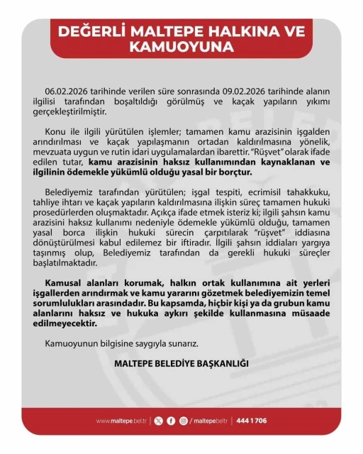 Maltepe Belediyesinden arsa iddialarıyla ilgili a&ccedil;ıklama
