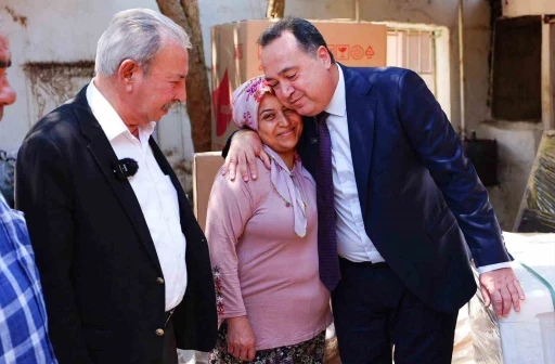 Manisa B&uuml;y&uuml;kşehir&rsquo;den afetzedelere ayni ve nakdi yardım
