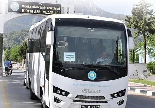 Manisa B&uuml;y&uuml;kşehir&rsquo;den bayramda &uuml;cretsiz mezarlık seferi
