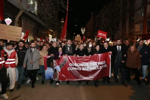 Manisa’da İmamoğlu’na destek yürüyüşü
