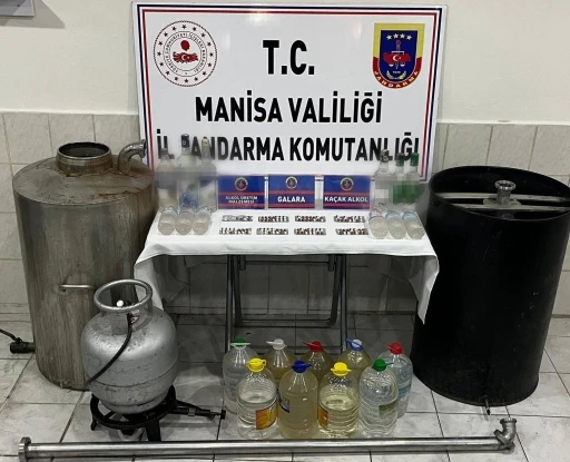 Manisa’da jandarmadan sahte içki operasyonu
