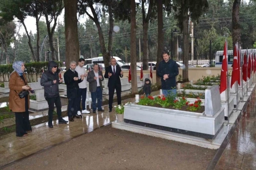 Manisa’da şehit aileleri ve gazilerden hüzün dolu ziyaret
