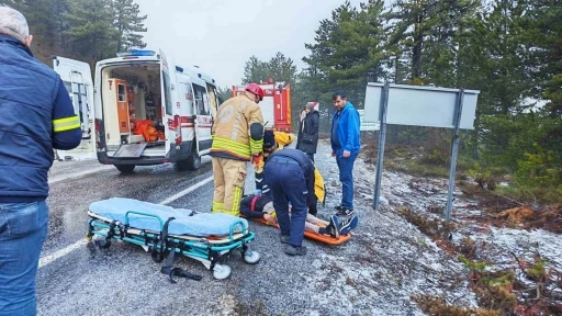Manisa&rsquo;da trafik kazası: 2 yaralı
