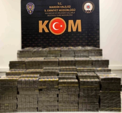 Mardin&rsquo;de 11 bin 780 paket ka&ccedil;ak sigara ele ge&ccedil;irildi
