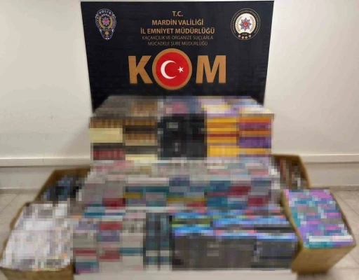 Mardin&rsquo;de 19 bin paket ka&ccedil;ak sigara ele ge&ccedil;irildi
