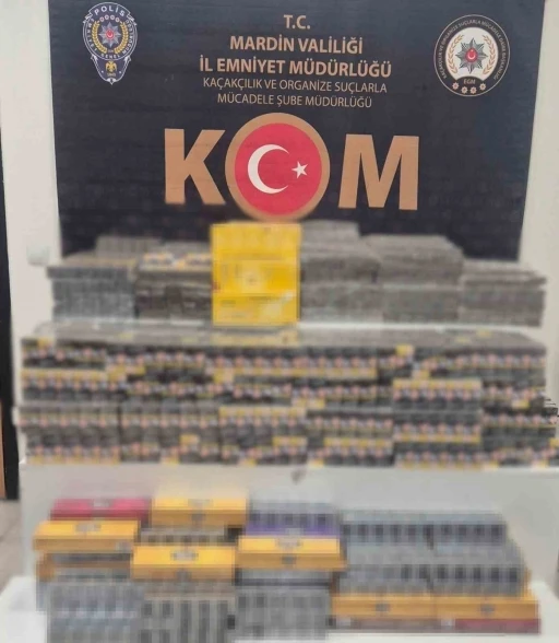 Mardin’de 7 bin paket kaçak sigara ele geçirildi
