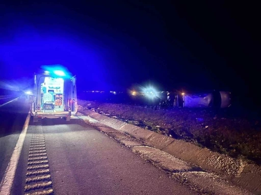 Mardin’de kontrolden çıkan minibüs takla attı: 3 yaralı

