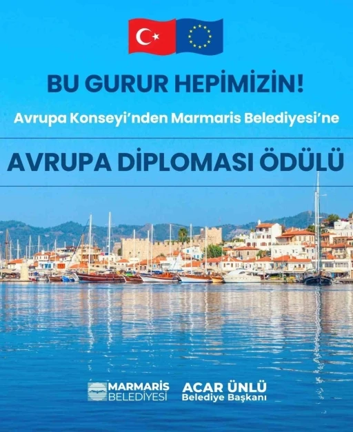 Marmaris Belediyesi&rsquo;ne Avrupa&rsquo;dan prestijli &ouml;d&uuml;l
