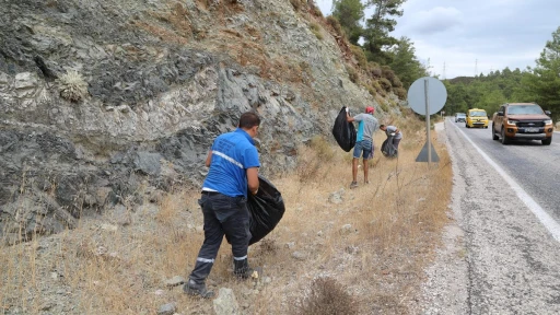 Marmaris-Bozburun Yolu'nda 55 KM Temizlik Rekoru