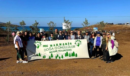 Marmaris Doğa G&ouml;n&uuml;ll&uuml;leri&rsquo;nden 116. hafta fidan dikim etkinliği