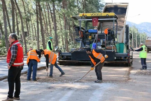 Marmaris İ&ccedil;meler&rsquo;de 77 Milyon TL&rsquo;lik yol &ccedil;alışmasına başladı