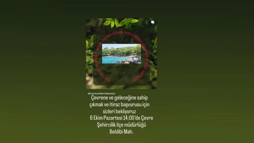 Marmaris Kent Konseyinden İncekum İmar Planına Tepki