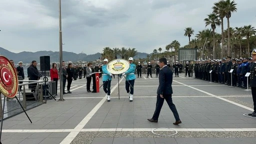 Marmaris&rsquo;te &lsquo;18 Mart &Ccedil;anakkale zaferi ve şehitleri anma g&uuml;n&uuml;&rsquo; t&ouml;renlerle anıldı