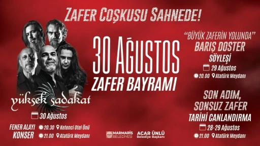 Marmaris'te 30 Ağustos Coşkusu