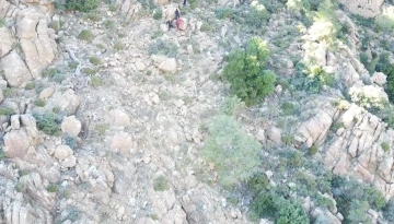 Marmaris’te çıntar toplarken dağda kaybolan adamdan bir iz bulundu