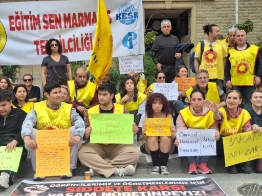 MARMARİS&rsquo;TE &Ouml;ĞRETMENLERDEN &ldquo;G&Uuml;VENLİ OKUL&rdquo; EYLEMİ