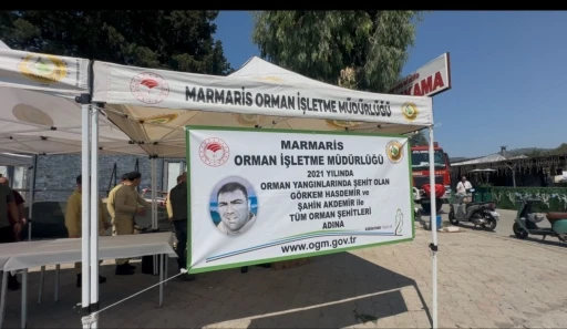 Marmaris&rsquo;te orman şehitleri dualarla anıldı
