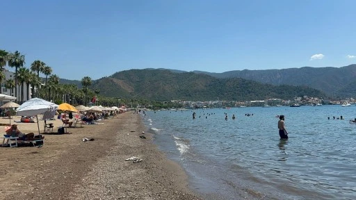 Marmaris'te Termometreler 40 Dereceyi Gördü