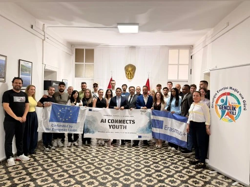 Marmaris&rsquo;te uluslararası gen&ccedil;lik projesi heyetinden kaymakam Kaya&rsquo;ya ziyaret
