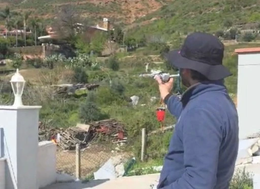 Marmaris&rsquo;te yanan alanlara drone ile tohum desteği
