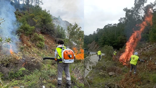 Marmaris&rsquo;te yangın sezonu &ouml;ncesi temizlik &ccedil;alışmaları s&uuml;r&uuml;yor