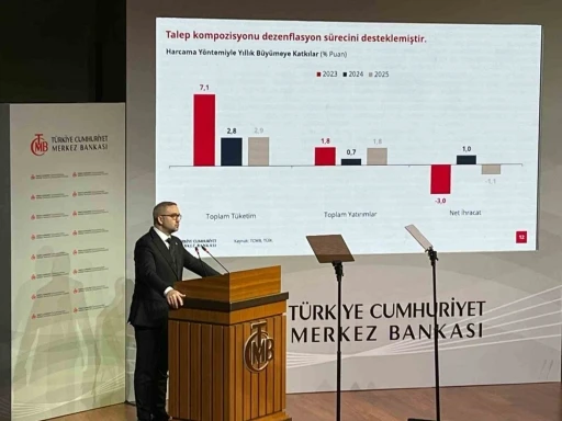 MB Başkanı Karahan: "Eflasyonun 2026 yıl sonunda y&uuml;zde 26, 2027 yıl sonunda ise y&uuml;zde 15 olarak ger&ccedil;ekleşeceğini tahmin ediyoruz"
