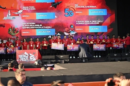 MCBÜ’lü öğrenciler ödülünü Cumhurbaşkanı Erdoğan’dan aldı
