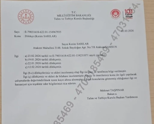 MEB&rsquo;den "Sarılılar Teoremleri" başvurusuna cevap
