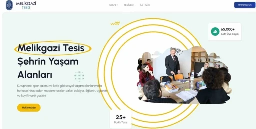 Melikgazi’de tüm sosyal tesisler tek bir dijital platformda toplandı
