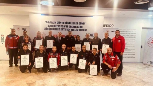 MEM Arama ve Kurtarma ekibi akredite edildi
