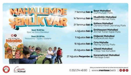 Menteşe Belediyesi&rsquo;nden &ccedil;ocuklara &ouml;zel yaz şenliği
