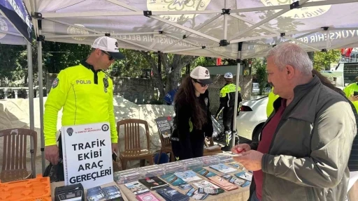 Menteşe&rsquo;de trafik g&uuml;venliği i&ccedil;in farkındalık oluşturuldu
