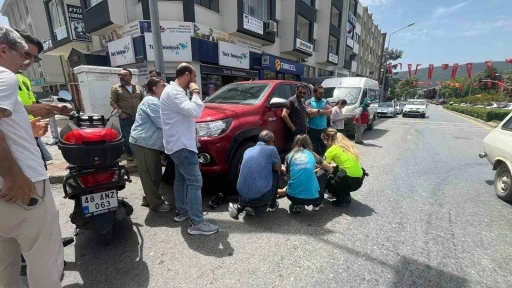 Menteşe&rsquo;de trafik kazası: 1 yaralı
