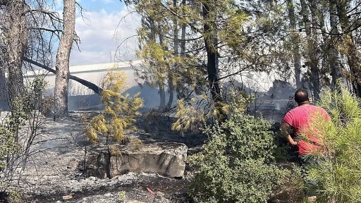 Menteşe’deki yangın kısa sürede söndürüldü