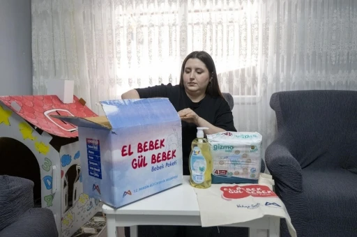 Mersin B&uuml;y&uuml;kşehir Belediyesinden bebekli ailelere aylık destek
