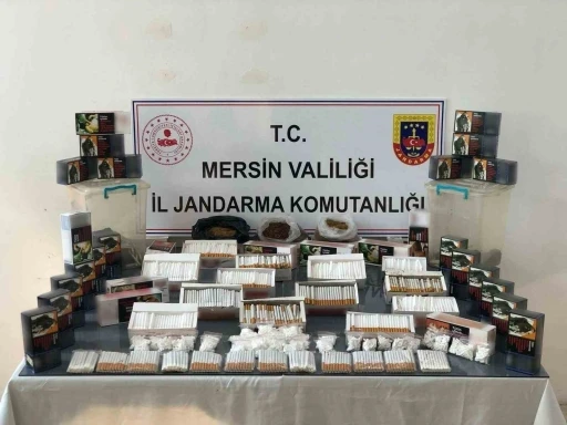 Mersin’de 7 bin 200 adet gümrük kaçağı makaron ele geçirildi
