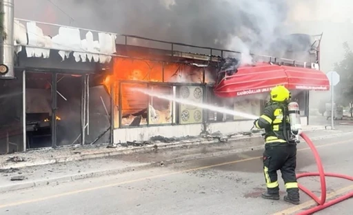 Mersin&rsquo;de ekmek fırınında yangın
